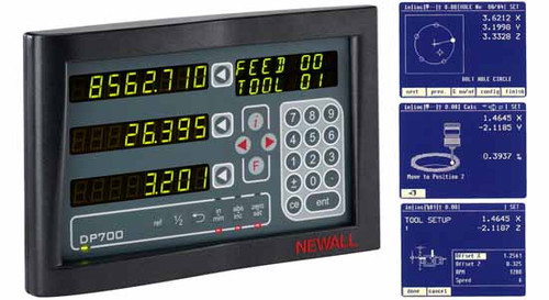 NEWALL Digital Readout DP700 for Mills, Lathes and Geometric Functions - DP703-10