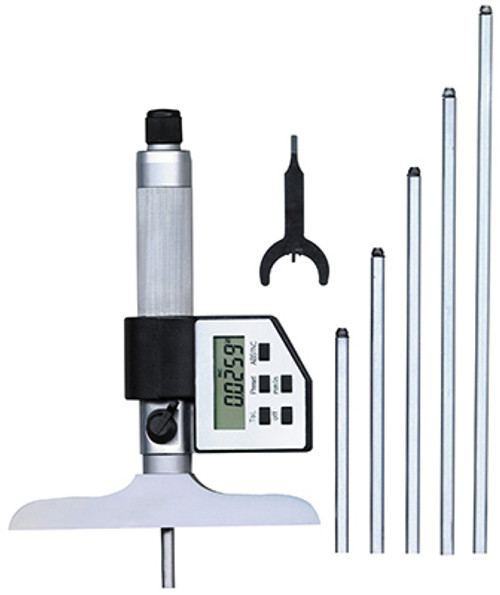Precise Electronic Depth Micrometer 0-6"/0-150mm Range with 4" Base  - EDG-002
