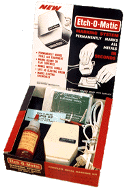 Etch-O-Matic Electric Metal Marking System Starter Kit - EOM-100 Etch-O-Matic Electric Metal Marking System Starter Kit - EOM-100