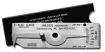 G.A.L. Gage V-Wac Single Weld Gauge Inch - GAL-5D