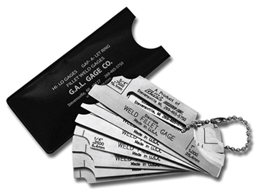 G.A.L. Gage 7 Piece Fillet Weld Set Metric - GAL-8C