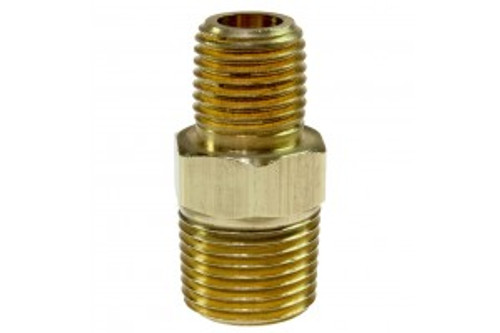 Coilhose Pneumatics Hex Nipple, 1/2" MPT x 3/8" MPT  - H0806