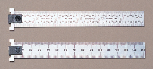 PEC Adjustable Hook Rule 6" 4R - HR-190 PEC Adjustable Hook Rule 6" 4R - HR-190