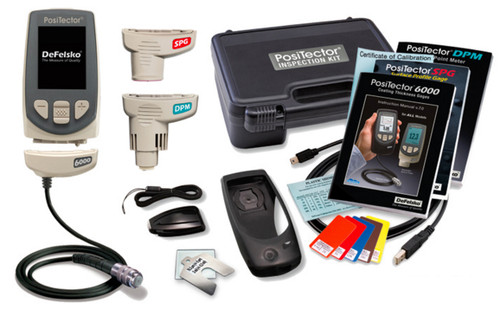 DeFelsko PosiTector 6000 Inspection Kit, FTS, DPM & SPG probes w/ Standard Body - KITFTS1