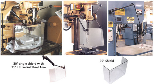 Rockford Universal Safety Shield, 8" x 10" Concave w/ 21" Universal Arm - KYL-119