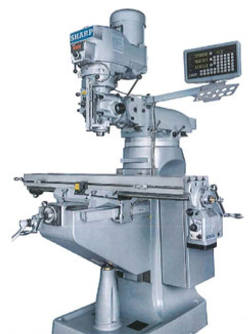 SHARP 9” x 49” 3-Axis Digital Readout With Table Power Feed Package - LMV-49K