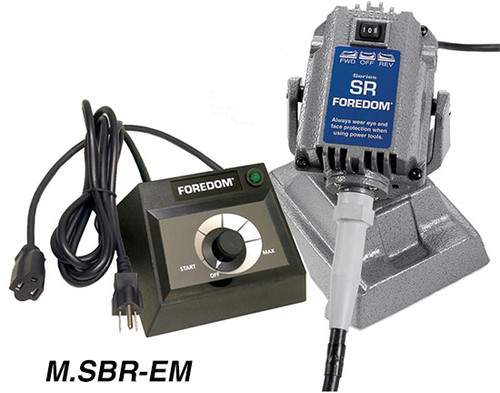 Foredom Flexible Shaft 1/6 HP SR Benchtop Motor With EMX Table Top Dial Control - M.SRB-EM