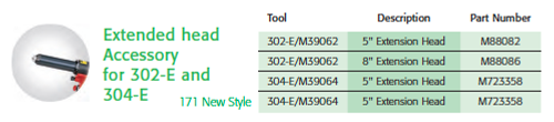 MARSON 5" Extension Head For 302-E/M39062 - M88082 MARSON 5" Extension Head For 302-E/M39062 - M88082