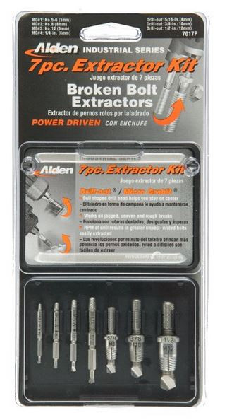 Drill-Out Power Screw and Bolt Extractor 7 piece set - P701S