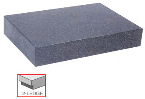Precise Black Granite Surface Plate, 2-Ledge Inspection Grade "A", 12" x 18" - PSP-821 Precise Black Granite Surface Plate, 2-Ledge Inspection Grade "A", 12" x 18" - PSP-821