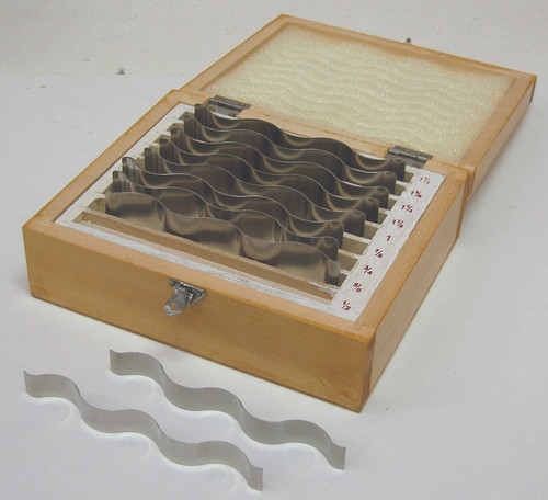 Precise Wavy Parallel Set - 9 Pairs In Wood Case - PWP-430