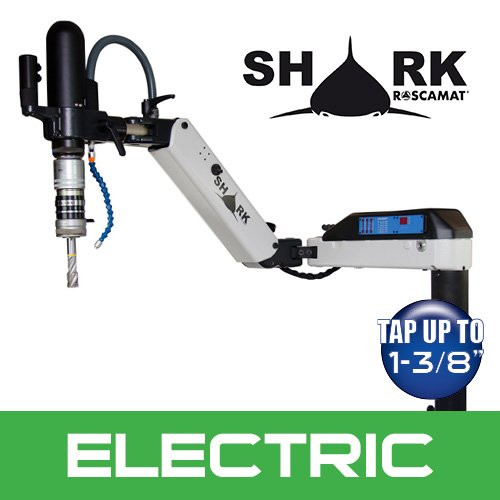 Roscamat Shark Electric Tapping Arm, 110V, Vertical & Horizontal, 40 RPM Module - R09204F-40