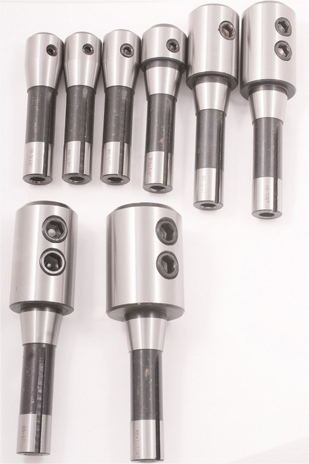 Precise R-8 End Mill Holders (8 Piece Set) - R8E-8S