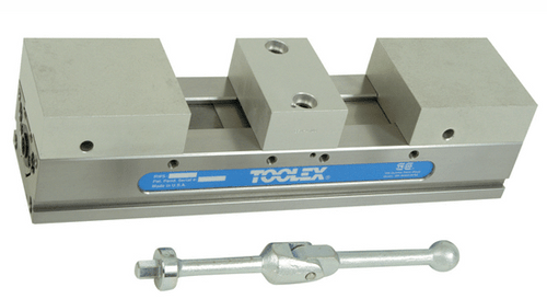 Toolex ReLock Double Station Vise with Machinable Soft Jaws, 8" - RWS-800
