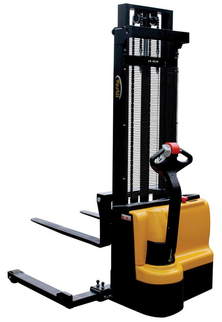 Vestil Double Mast Stacker with Powered Drive & Powered Lift - S-118-AA-DM Vestil Double Mast Stacker with Powered Drive & Powered Lift - S-118-AA-DM