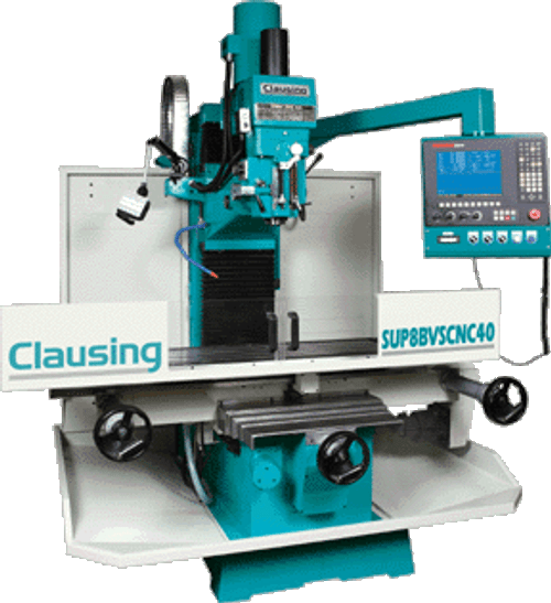 Clausing 3-Axis Super CNC Bed Mill with Acu-Rite 3500i Control, 15" x 60" - S6BVSCNC40