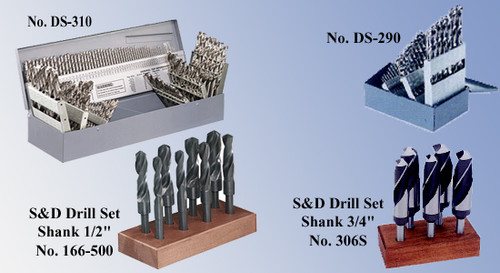Precise High Speed Steel Drill Sets - SDS-123
