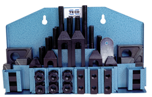 TE-CO Machinist Clamping Set #68007, M16 x 2.0 Stud Size, 20mm T-Slot Size - SG50-68007
