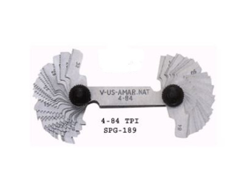 Precise Screw Pitch Gage #4-84 TPI, 51 Blade - SPG-189