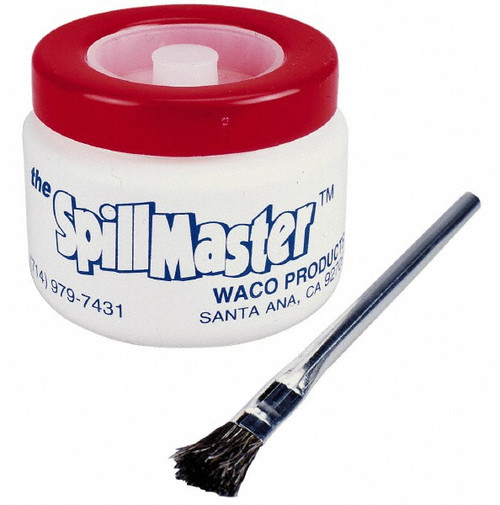 Spillmaster Container, Prevents Spills Even When Turned Upside Down, Red Lid - SPM002R