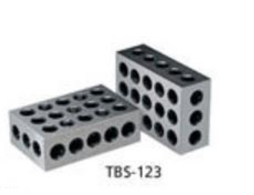 Precise 1-2-3 Blocks with 3/8"-16, 23 Tapped Holes - TBS-123