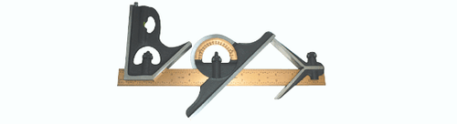 PEC Tin Coated 4.PC Combination Square Set - TCS-012 PEC Tin Coated 4.PC Combination Square Set - TCS-012