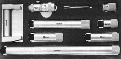 PRECISE Tubular Type Long Range Inside Micrometer Set, 2-24" - TIM-420