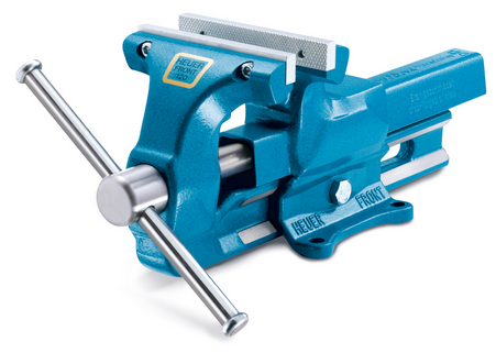 HEUER BENCH VISE JAW WIDTH 5"/OPENING: 5-3/4" W/REPLACEABLE/REVERSIBLE JAWS - VH101120