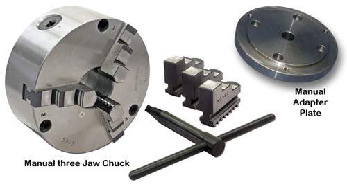 Centroid Manual three Jaw Chucks and Adapter Plates