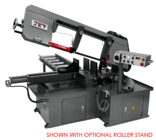 JET SEMI-AUTO DUAL MITERING BANDSAWS