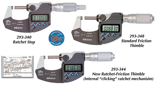 Mitutoyo Coolant Proof Micrometers - Series 293 Mitutoyo Coolant Proof Micrometers - Series 293