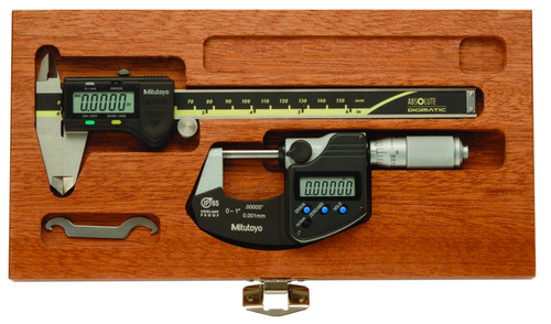 Mitutoyo Electronic Caliper and Micrometer Kits With Case Mitutoyo Electronic Caliper and Micrometer Kits With Case