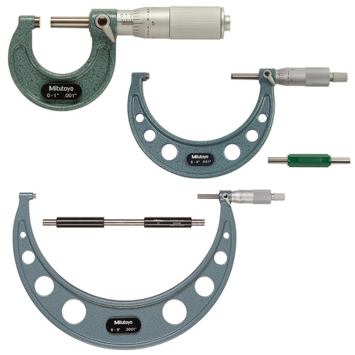 Mitutoyo Enamel Frame Outside Micrometers- Inch Mitutoyo Enamel Frame Outside Micrometers- Inch