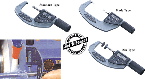 Mitutoyo Quickmike Standard, Disc, and Blade Mitutoyo Quickmike Standard, Disc, and Blade