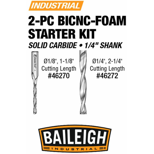 Baileigh BICNC-Foam Starter Kit - BA9-1225149 Baileigh BICNC-Foam Starter Kit - BA9-1225149