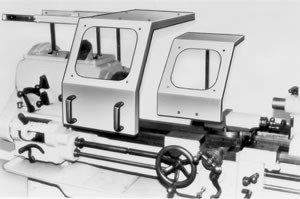 Flexbar Slide-Track Latheguard, 40" Chuck Capacity, 20" Wide - 13083