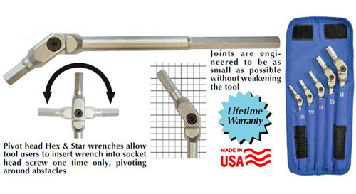 Bondhus HEX PRO PIVOT HEAD WRENCHES - 00019
