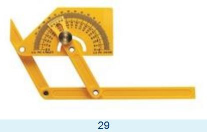General Outside, Inside & Sloped Angle Protractor - 29
