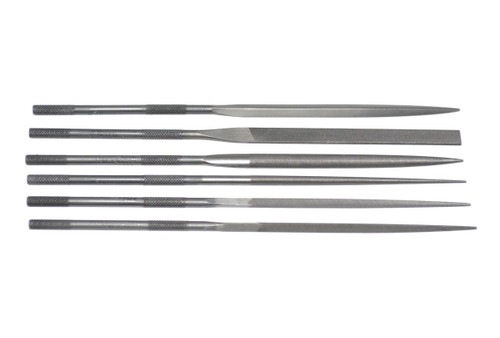 Grobet USA, 16cm Needle File Set, Cut 2 - 31.68001