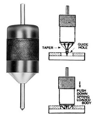 Flexbar Econo-Pic Hole Transfer Center Punch 3/16" - 1-1/16" - 14131