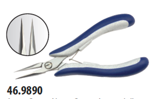 Grobet Long Snipe Nose Smooth 5-3/4" Plier - 46.9890