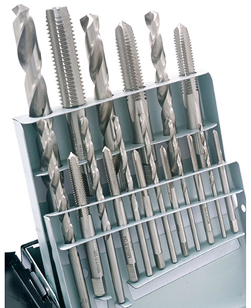Precise 18 Piece HSS Metric Tap & Drill Combo Set - 1011-0020