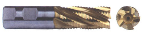 Premium Tilan Coated M-42-8% Cobalt Roughing End Mills, 1/2" - 101-500