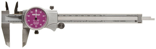 Mitutoyo Dial Caliper, 0-6" with Purple Dial Face - 10-767-2 Mitutoyo Dial Caliper, 0-6" with Purple Dial Face - 10-767-2