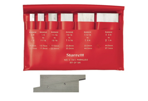 Starrett 6 Pc. Adjustable Parallel Set S154LZ Range (in): 3/8" to 1-5/16" - 10-956-1
