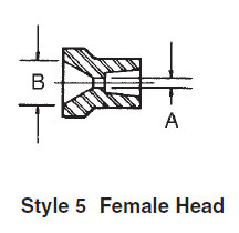 Riten Interchangeable Bell Head Adapter, Style 5, Center Type II - 00235