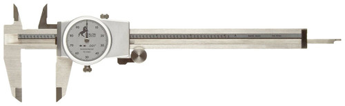 TESA Brown & Sharpe 75.115811 White Face Dial Caliper 0-6" - 12-150-9
