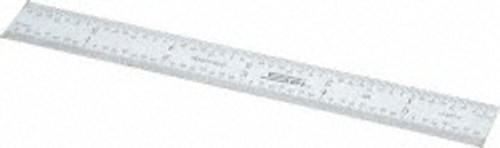 SPI Rigid Steel Rule, Satin Chrome Finish, 6" 4R - 13-841-2 SPI Rigid Steel Rule, Satin Chrome Finish, 6" 4R - 13-841-2