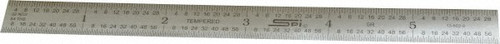 SPI Flexible Steel Rule, Satin Chrome Finish, 6" 5R - 13-862-8
