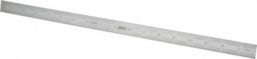 SPI Flexible Steel Rule, Satin Chrome Finish, 18" 5R - 13-872-7